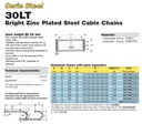 SSMMEC CADENA METALICA ZINC 2.66