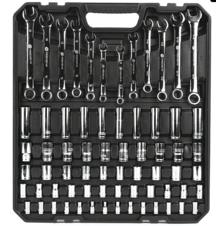 SSMELE Juego de Herramientas con 144 piezas totales. Pulgadas + Milimétricas. Presentación Maletín.