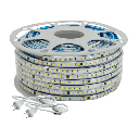 Manguera LED Luminosa Blanca de Resina Transparente y Flexible / Para uso Interior o Exterior / Carrete de 50 m/ 110V CA  4.2 A/ 500 W Potencia / T.C.C. 6500 K. | JLML-2835-07B