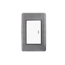 Apagador Sencillo de 10 A 127 V CA ~ 60 Hz / Placa de Acero. | JTL-E7501