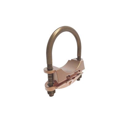 Conector Mecánico para Cable Calibre 4 a 3/0 AWG / Paralelo o 90° Grados a Tubo de 2" o Varilla de 2" - 2 3/8". | HUB-GAR-1826