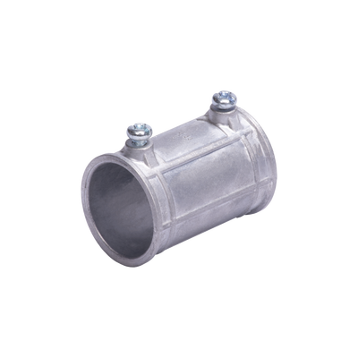 Cople 1 1/4" (32mm) con tornillo pared delgada galvanizado etiqueta verde | JU-PD-114-COP