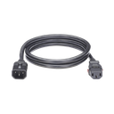 Cable de Alimentación Eléctrica Con Bloqueo de Seguridad, de IEC C14 a IEC C13, 1.2 Metros de Largo, Color Negro, Paquete de 10 Piezas | LPCA12-X