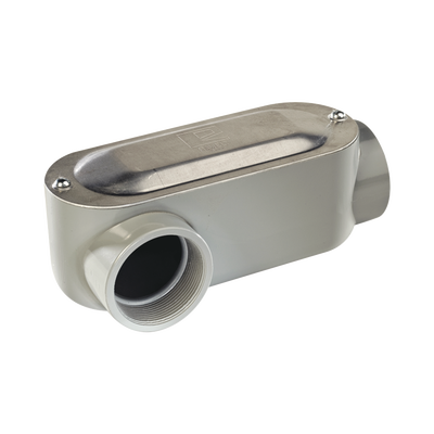 Caja oval roscada tipo LR de 1 1/4" (31.8 mm) Incluye tapa y tornillos. | OLR-0100C
