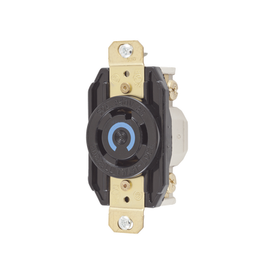 Receptáculo con Bloqueo de Media Vuelta Industrial 30 A 250 V CA / 3 Polos 4 Hilos / Nema L15-30R. | HUB-HBL-2720
