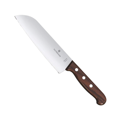 Cuchillo Santoku Wood de 17 cm, Filo con Corte Recto, Estilo Japonés | 6.8500.17G