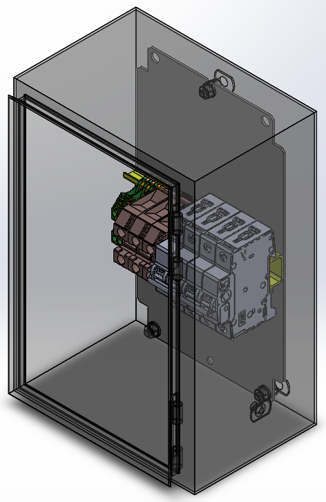 SSMELE GPA-125A2ITM Gabinete para Poste de Alumbrado