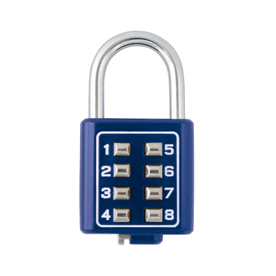 Candado Digital de Combinación M35 / No Requiere Llave / Combinación única integrada por 4 dígitos / Color Azul. | MX2783