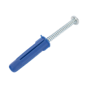 Paquete de 6 taquetes azul 2" y 6 tornillos 12mm x 2" (1105-05002) | TP-3-KIT