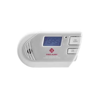 Detector Combo de Combinación de Gases Explosivos: Metano (GN), Propano (LP) y Monóxido de Carbono (CO), Con Pantalla Digital Retroiluminada, 120 Vca y Batería de Respaldo | 1039760