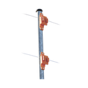 Aislador de Paso color Naranja reforzado para cercos eléctricos, resistente al clima extremoso | SFPASOOR