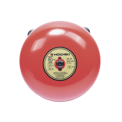 Campana De Alarma De Incendio, 6 pulgadas, 24 VCD, Listado UL (0500-07170) | B6-24