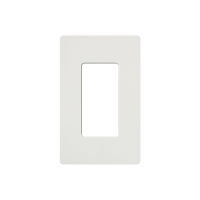 Tapa Color Blanco Satin para interruptor o dimmer Lutron, 1 gang, limpio y moderno | SC1SW