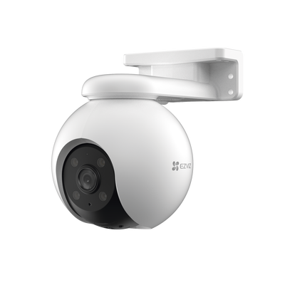 PT WiFi / (3K) 5MP / Visión 360° / Detección humana / Detección de Vehiculo / Audio de Dos Vías / Sirena / Luz Parpadeante / Colores en Oscuridad / Micro SD / Presets / Autoseguimiento / Exterior | CS-H8-3K