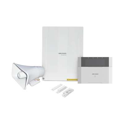 KIT Panel de Alarma  AX HYBRID PRO / 1 Panel Híbrido / 1 Teclado LCD / 1 Contacto Magnético / 1 Sirena de 30 Watts | AXHYBRIDPRO-KIT