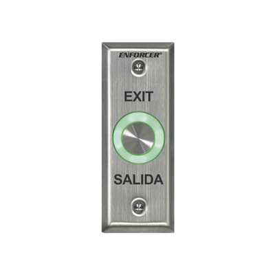 Botón de Salida con Aro Iluminado Color Verde y Rojo / IP65 / Buzzer / Función Toggle (Enclavado) / Temporizador  / Relevador NC/NO/ Uso Exterior e Interior. | SD6176SS1Q