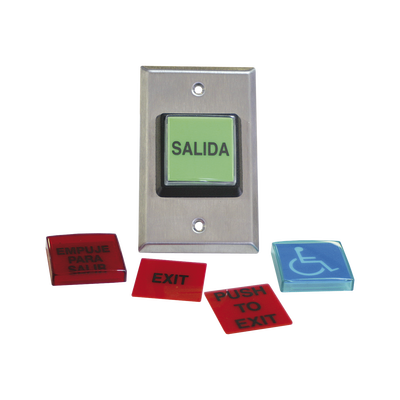 Botón de Salida / MÚLTIPLES Placas/ Luz LED /2 Años Garantia | 972LESMO