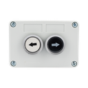 Botonera Doble Para Barreras Vehiculares, Operadores Corredizos y Abatibles. | XBS-SW-22