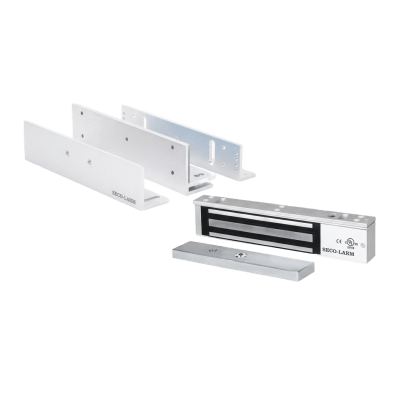 Kit Para Control de Acceso Incluye Chapa Magnética de 600 Lbs / Montaje En Z y L /  Uso Interior / Certificación UL / Color Plata | E941SA600PQ/KITZ
