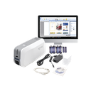 Kit de Impresora tarjetas de PVC / Puede Crecer a Laminador/ Una Cara / Incluye: 2 x Ribbon a Color, 100 Tarjetas PVC, Kit de Limpieza, Software | SMART51SK
