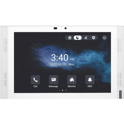 MONITOR COLOR BLANCO DE 10" IPS LCD / CERTIFICADO POR GOOGLE PLAY STORE / ANDROID 12 OS / WI-FI 6 / POE /  SIP / ENTRADAS DE ALARMA / ADMINISTRACIÓN 100 EN LA NUBE | S567A