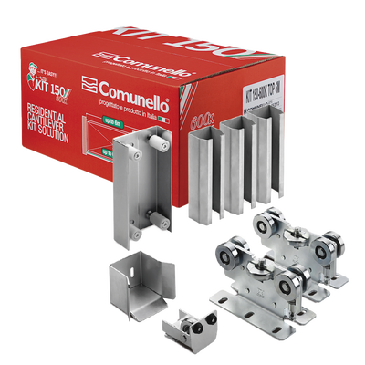KIT para puertas autoportantes de hasta 3 m y 600 kg con rodillos de nylon | 19912324