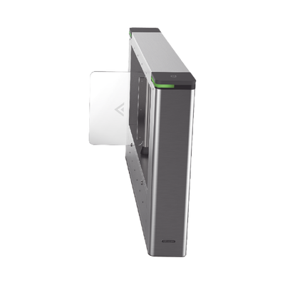 Torniquete DERECHO tipo Swing para Carril de 90 cms / Incluye Panel y Lector de Tarjeta / TCP/IP / Administrable por iVMS-4200 (Requiere Torniquete Izquierdo) / 6,000,000 MCBF / 12 Pares de IR | DS-K3B501SX-R/M-DP90