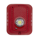 Lámpara LED Estroboscópica para Montaje en Pared, Color Rojo, Nivel de Candelas Seleccionable, Nuevo Diseño Moderno y Elegante y Menor Consumo de Corriente | SRLED