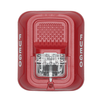 Lámpara Estroboscópica para Montaje en Pared, Color Rojo, Nivel de Candelas Seleccionable, Nuevo Diseño Moderno y Elegante y Menor Consumo de Corriente | SRL-SP