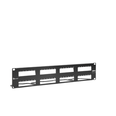 PATCH PANEL MAX VACIO ID VERTICAL UTP 48 PTOS PLANO 2U NEGRO | MX-PNL-48-C