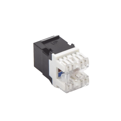 Módulo Jack Keystone Cat6 con Terminación en Ángulo 180 - Color Negro | LP-KJ-649-BK