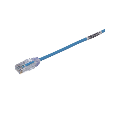 Cable de Parcheo TX6, UTP Cat6, Diámetro Reducido (28AWG), Color Azul, 10 Metros (32.81 Pies) | UTP28SP10MBU