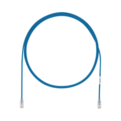 Cable de Parcheo UTP Cat6A, CM/LSZH, Diámetro Reducido (28AWG), Color Azul, 3.05 Metros (10 Pies) | UTP28X10BU