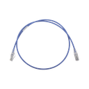 Patch Cord MC6 Modular Cat6 UTP, CM/LS0H, 0.91 Metros (3 Pies), Color Azul, Diámetro Reducido (28AWG) | MC6-03-0628