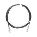 Cable de Parcheo Slim UTP Cat6 - 2 Metros (6.56 Pies) Negro Diámetro Reducido (28 AWG) | LP-UT6-200-BK-28