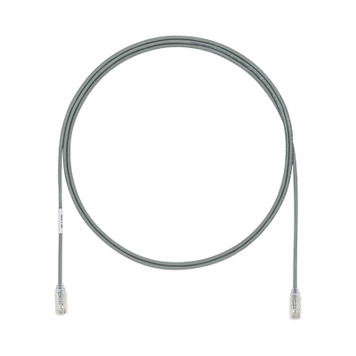 Cable de Parcheo UTP Cat6A, CM/LSZH, Diámetro Reducido (28AWG), Color Gris, 2.13 Metros (7 Pies) | UTP28X7GY