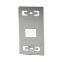 Placa de Pared Modular MAX, de 2 Salidas, Color Blanco | MX-FP-S-02-02