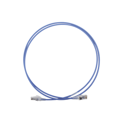 Patch Cord MC6 Modular Cat6 UTP, CM/LS0H, 1.52 Metros (5 Pies), Color Azul, Diámetro Reducido (28AWG) | MC6-05-0628
