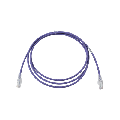 Patch Cord MC6 Modular Cat6 UTP, CM/LS0H, 2.13 Metros (7 Pies), Color Violeta, Versión Bulk (Sin Empaque Individual) | MC6-07-08B