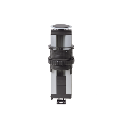 Teleblock Simon K45 para Voz, Datos, Multimedia o Contactos Eléctricos / Capacidad para 4 Módulos K45 / Apertura Manual con Tapa Abatible / Instalación en Mobiliario de Oficina o Comercial / (KTL204CY) | SM-TORR4M