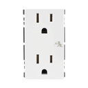 Módulo Dúplex de Contactos Eléctricos 10A 127V Color Blanco / Compatible con Cajas para Pavimento SM-CPAV-2 y SM-CPAV-4 / Requiere Adaptador SM-ADAP-FP para Fijación / Modelo 25424-30 | SM-2TC-B