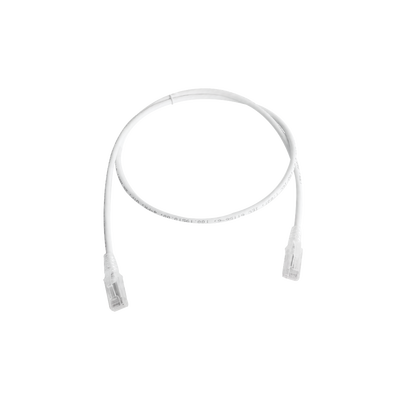 Patch Cord MC5 Modular Cat5e UTP, CM/LS0H, 2.13 Metros (7 Pies), Color Blanco, Versión Bulk (Sin Empaque Individual) | MC5-07-02B
