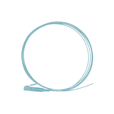 Pigtail de Fibra Óptica Simplex LC, PVC, OM4 50/125, Aqua, 1 Metro (3.28 Pies) | LP-FOM4-LC-01