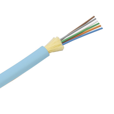 Cable de Fibra Óptica de 6 Hilos, Multimodo OM4 50/125 Optimizada, Interior, Tight Buffer 900um, No Conductiva (Dieléctrica), OFNP (Plenum), Precio Por Metro | FODPZ06Y