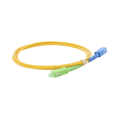 Jumper de Fibra Óptica Monomodo SC/APC-SC/UPC Simplex de 1 Metro (3.28 Pies), 3mm | LPSM3SCASCUS1