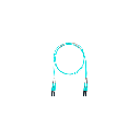 Jumper de Fibra Optica Multimodo 50/125 OM4, LC-LC Duplex, OFNR (Riser), Color Aqua, 2.44 Metros (8 Pies) | FZ2ERLNLNSNF008