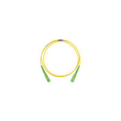 Jumper de Fibra Optica Monomodo 9/125 OS2, SC/APC-SC/APC Simplex, OFNR (Riser), Color Amarillo, 5 Metros (16.40 Pies) | F913RANANSNM005