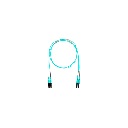 Jumper de Fibra Optica Multimodo 50/125 OM4, LC-SC Duplex, OFNR (Riser), Color Aqua, 5 Metros (16.40 Pies) | FZ2ERLNSNSNM005