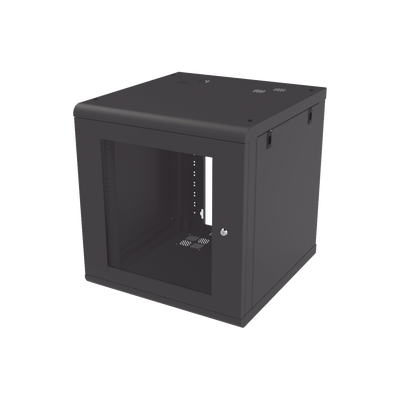 Gabinete de Pared 12U de 635 mm de Profundidad, Rack de 19 in en Acero Reforzado: Compacto y Resistente para Soluciones Profesionales | SR-1912-GN2G