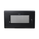 Gabinete de Pared de 6U con Puerta Perforada, 455 mm de Profundidad Total, Rack de 19'', Acero Reforzado Color Negro | SR1906LH3P
